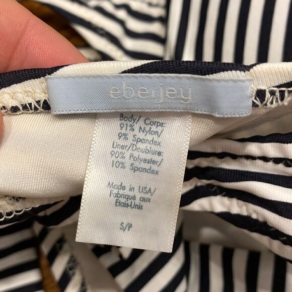 Eberjey Black White Rope Detail Bikini size small - Picture 2 of 4